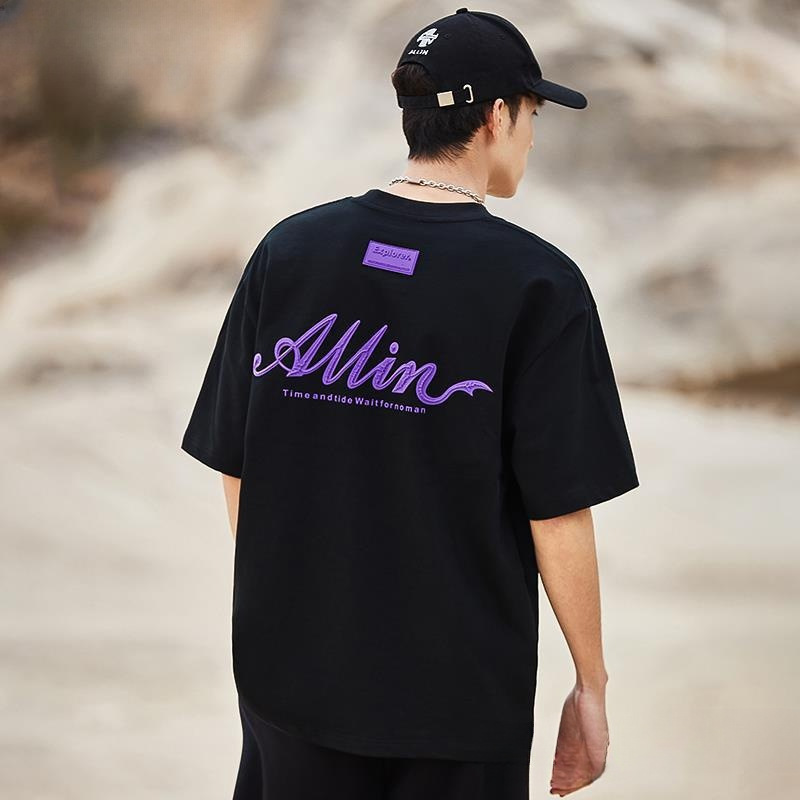 クロスボーダー GURBAKS 夏新作 半袖 Tシャツ メンズ イン トレンド 万能 半袖 アメリカン プリント ルーズ|undefined