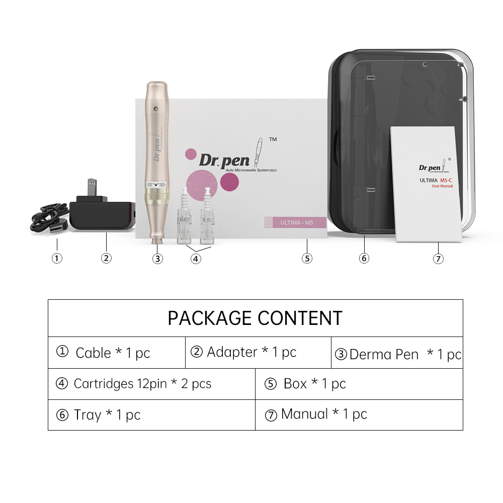 drpenm5 microagullas eléctricas mts microagullas instrumento de belleza para el mesodermo introductor de esencia portátil antienvejecimiento