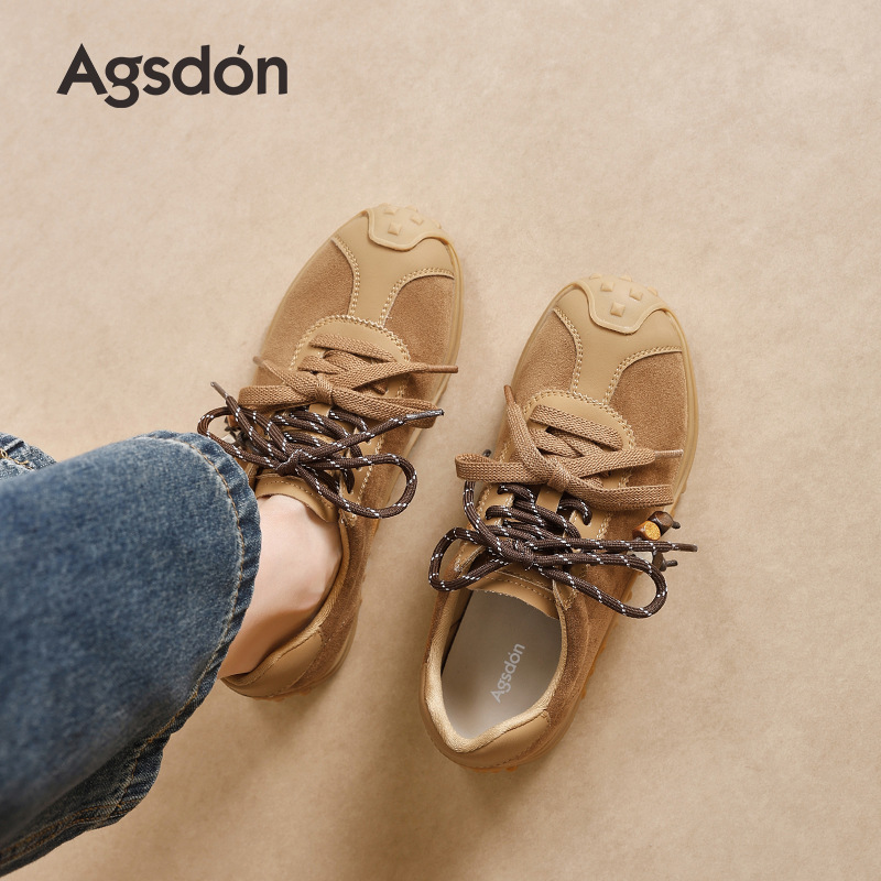 Zapatos de entrenamiento para mujeres 2025 nuevos zapatos de ballet retro de otoño Gump zapatos casuales ligeros