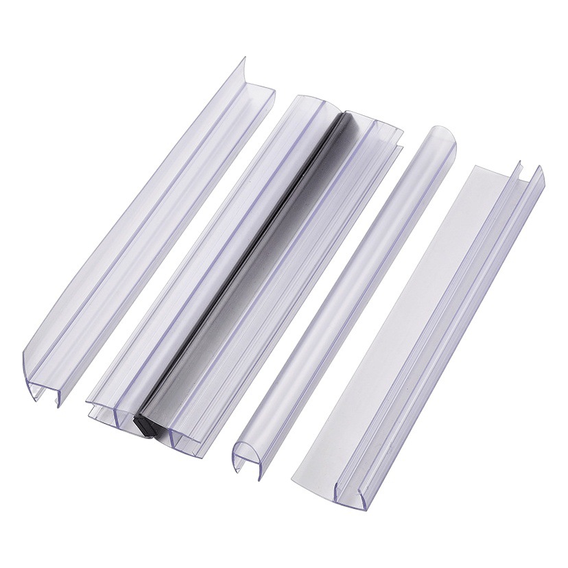 Ducha tira de retención de agua baño puerta de cristal impermeable tira de sellado tira de parachoques baño templado Puerta de succión magnética tira de silicona