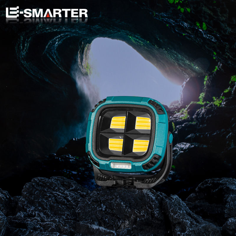 Transfronterizo nueva COB multifuncional portátil recargable luz de trabajo luz de emergencia mercado nocturno linterna portátil