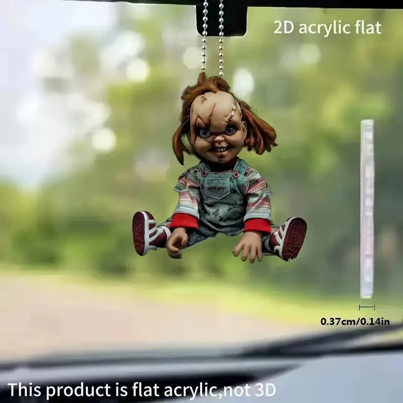 Хэллоуин 2d акриловой хоррор персонаж подвеска трансграничный плоский автомобиль зеркало заднего вида новый кулон рюкзак подвеска