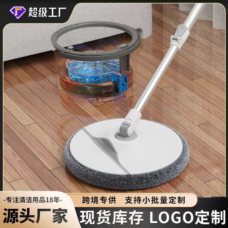 厂家懒人免手洗家用一拖净拖地可拆换布旋转带桶拖布净污分离拖把