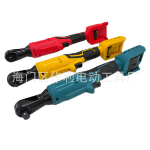 Cross-Border Brushless Ratchet Wrench Lithium Battery Auto Repair Home Decoration Stage Construction Small Lightweight Rubber-Coated Model