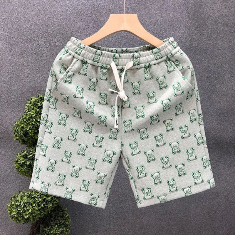 Fünf-Viertel-Shorts für Herren, Sommer, neue Mode, gehobene Eisseide, Heimhose, lässige Sporthose, vielseitige Herren-Beachwear_voghion.com