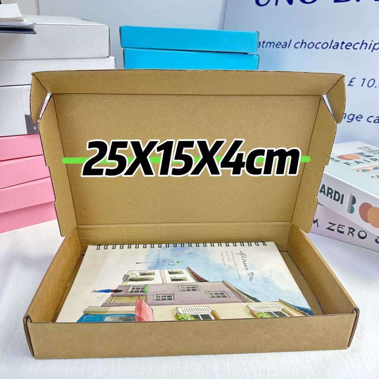 Tarjeta de tarjeta Kraft Aircraft Box tarjeta pequeña caja de embalaje avanzada caja de entrega grande caja de regalo rectangular caja de papel
