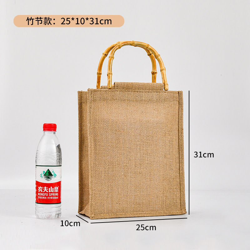 麻袋現物卸売りdiy黄麻レジ袋環境保護麻布手提げ袋麻布バッグ印刷ロゴ|undefined