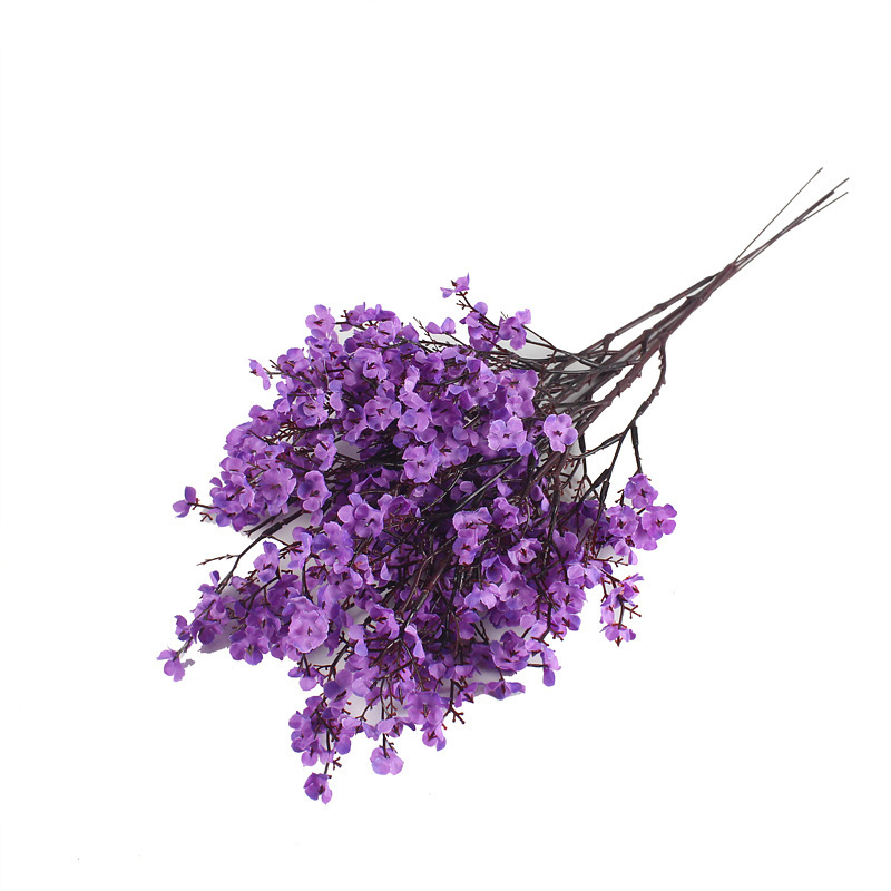 Simulación de estrellas pequeñas flores cortas coloridas flores falsas transfronterizas arreglos de flores en la mesa del hogar de flores falsas arreglos de flores en la sala de boda