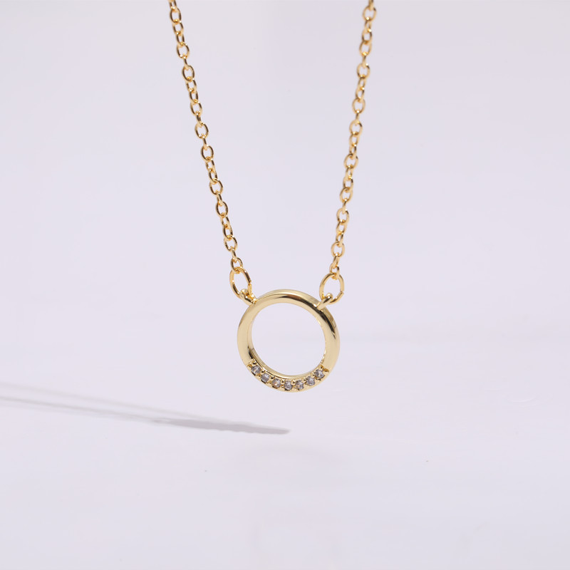 Simple Style Geometric Copper Necklace Metal Copper Necklaces