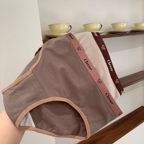 7A grade girls pure cotton antibacterial underwear summer thin girl sports style mid-waist skin-friendly soft breathable briefs
