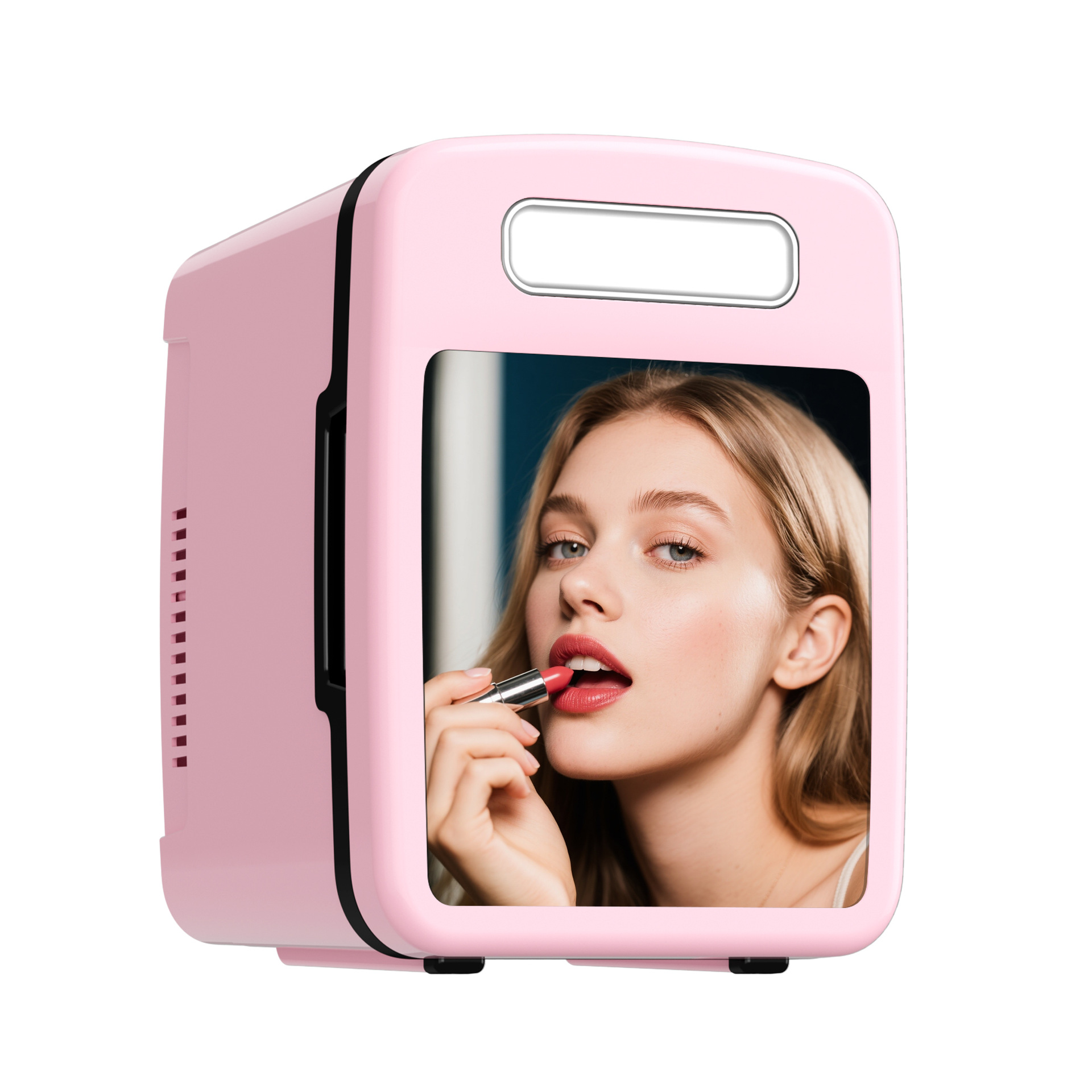 4L Mirror Cosmetic Refrigerator Mini Cooler Portable Dormitory Cooling and Heating Box Small Car USB Mini Refrigerator