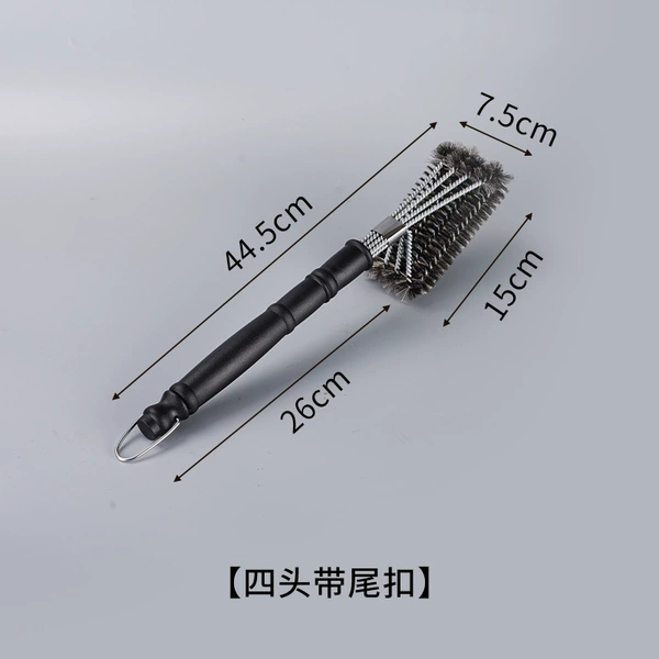 ↜↜↜Four-head thickened stainless steel brush↤↤↤