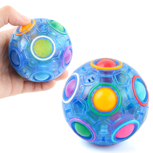 12-hole press magic ball rainbow ball finger football special-shaped Rubik's cube fingertip magic ball decompression new strange toy