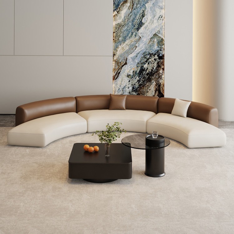 Hotel de lujo italiano, lobby de recepción, sofá de oficina completo, muebles de sofás simples de alto nivel