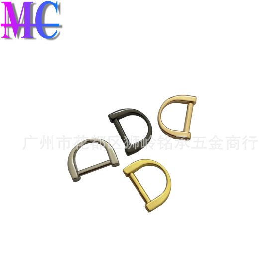 in stock Supply Zinc Alloy Die Casting D Buckle Mini Small D Buckle Ladies Bag Shoulder Belt Buckle Mobile Phone Case Hanging Buckle