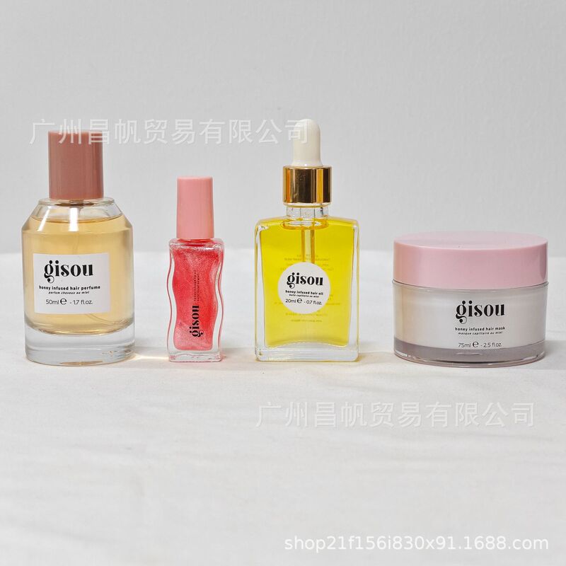 New Honey Hair Oil, Refreshing and Non-Greasy, Nourishing, Hair-Glossing, Moisturizing, Smoothing, Repairing Dryness, Gisou Essential Oil