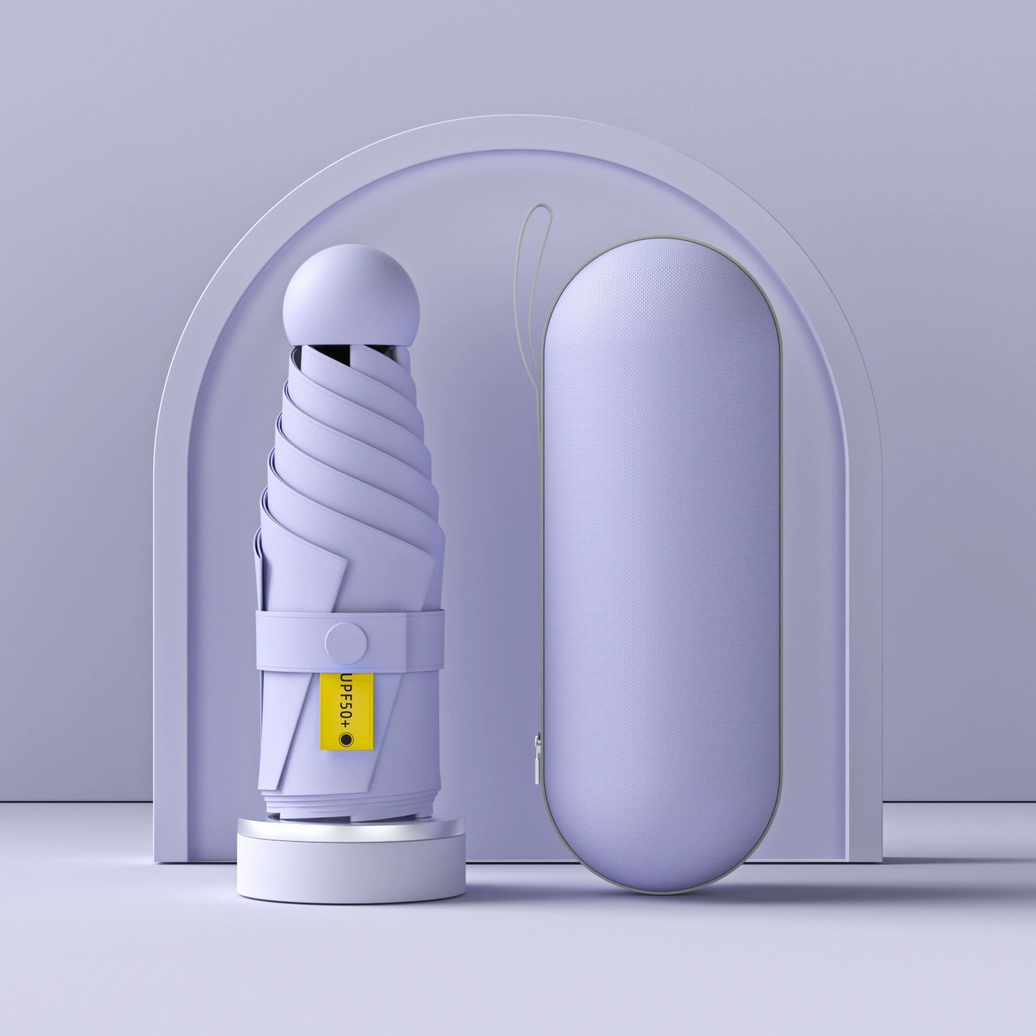 Маленький ультралёгкий зонтик с солнечной защитой, ручной капсульный, защита от солнца, защита UV, на заказ