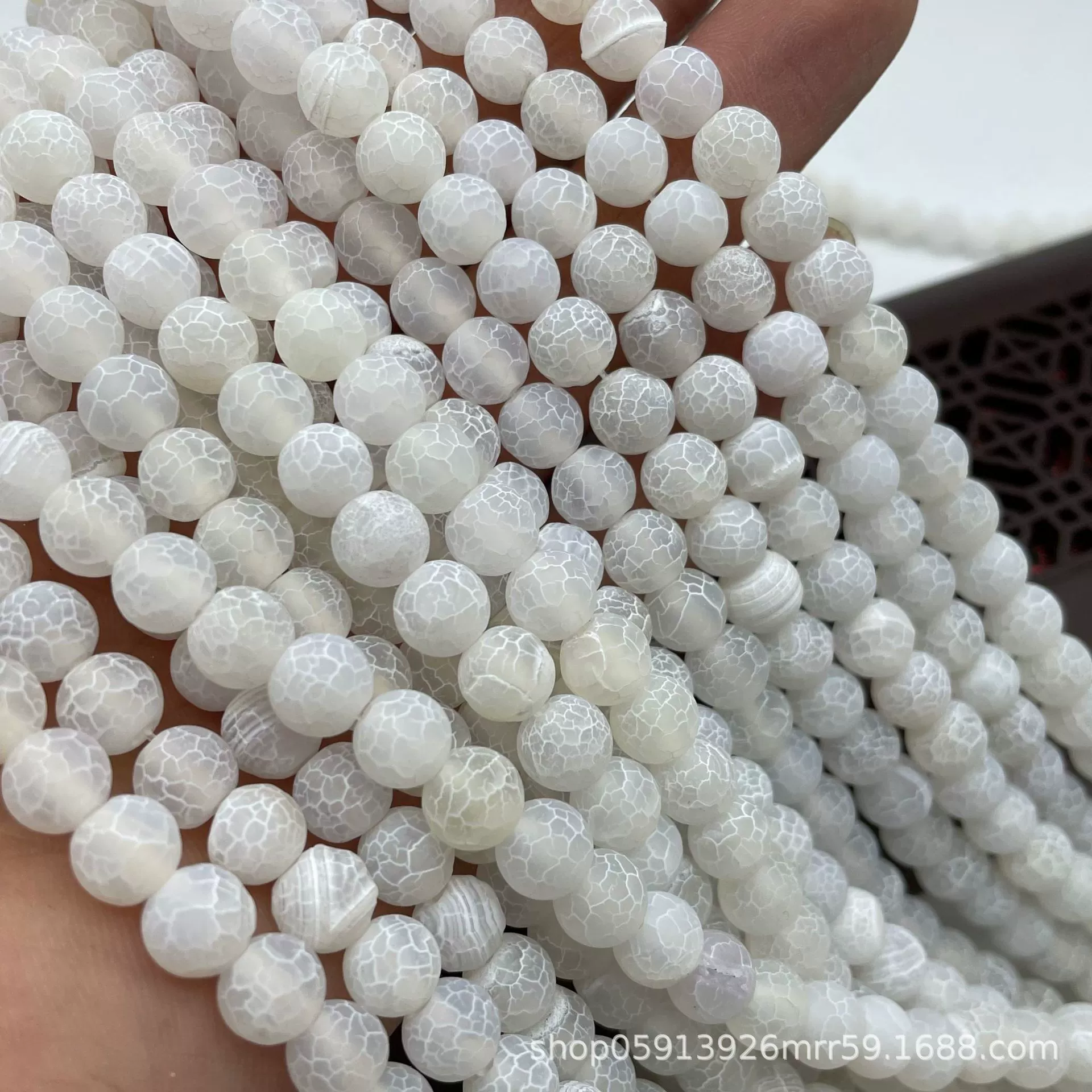 Organic agate matte accessory, accessories, round beads, DIY