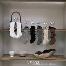 韩系宝宝裤子秋冬婴儿蝴蝶结连裤袜女童裤袜纯色舞蹈袜儿童打底裤