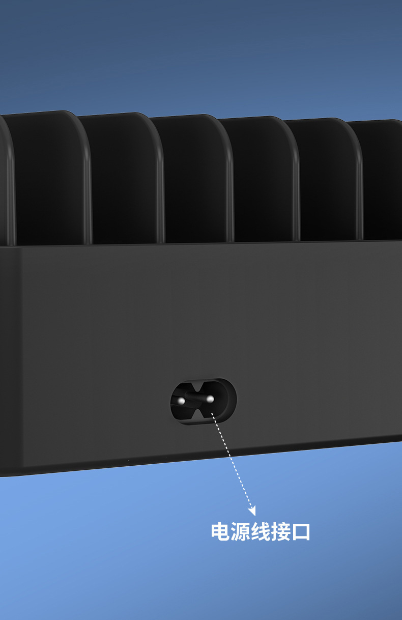 Çok Fonksiyonlu 7 Portlu Masaüstü Şarj İstasyonu Telefon Standı ile Çok Portlu USB Şarj Cihazı Yüksek Güçlü Hızlı Şarj Fabrikası