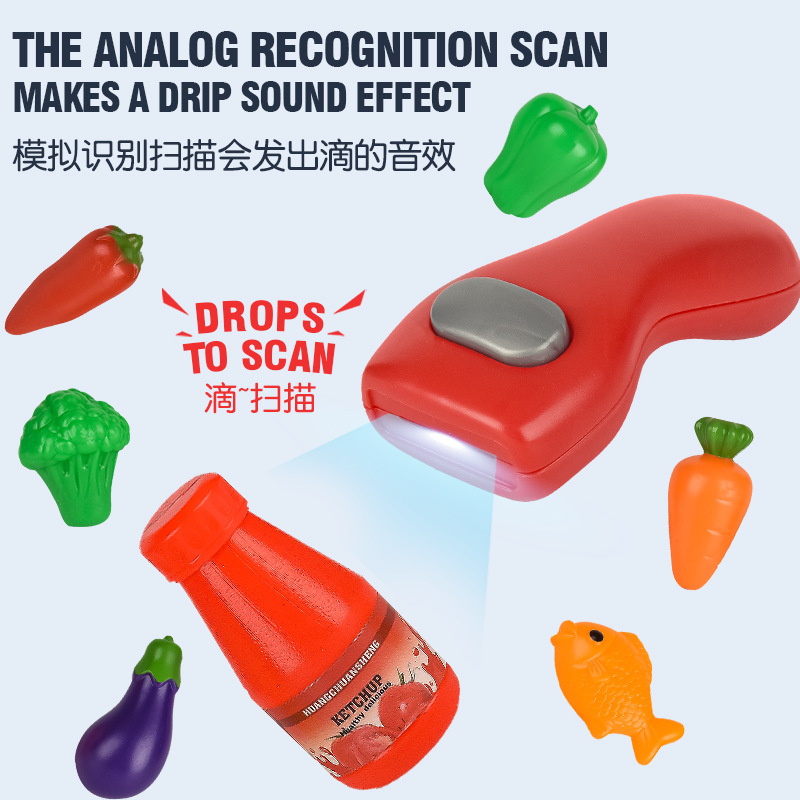 Amazon Hot Selling Children's Simulation Supermarket Cash Register Set Toys Educational Multifunctional Cash Register Play House