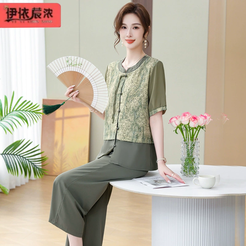 Мама летняя рубашка с короткими рукавами и короткими рукавами