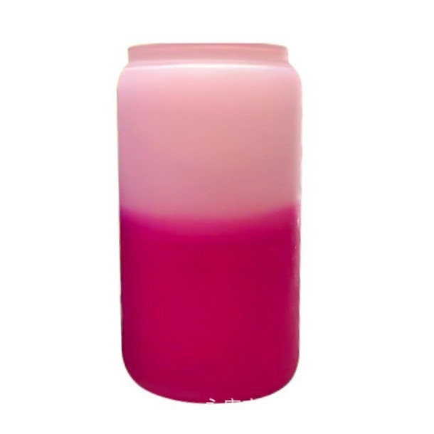 Taza de vidrio de transferencia de calor de 12oz de sublimación Taza de vidrio esmerilado Mason Taza de revestimiento Taza de vidrio con tapa de bambú