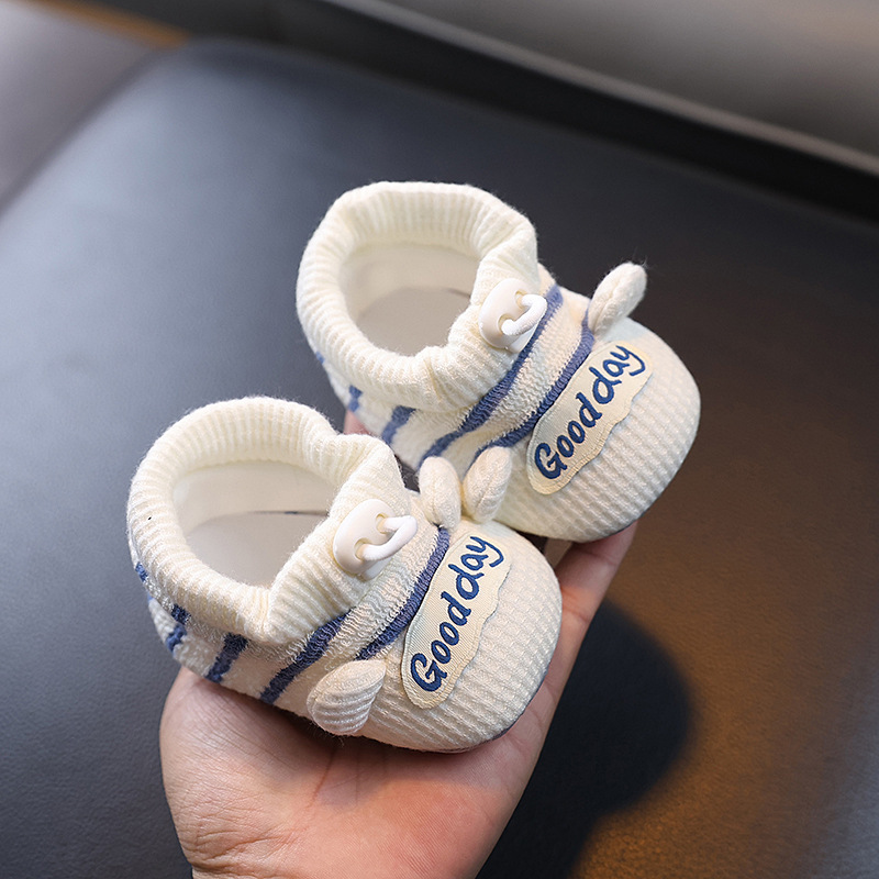 [Baby Travel] Spring and Autumn Men's and Women's Baby Toddler Shoes Baby Anti-Falling Thin Breathable Shoes and Socks 0-1 Years Old Soft Sole