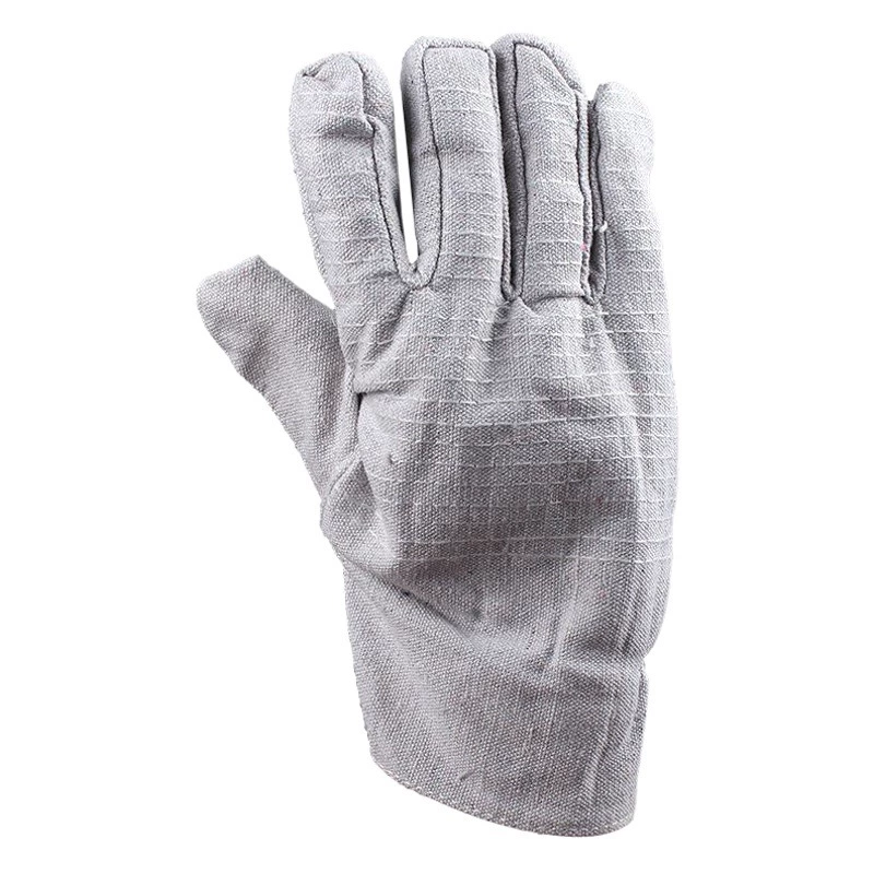 Парусиновые перчатки оптом двухслойные толстые белые ткани, сварочные перчатки, маслостойкие удлиненные рабочие перчатки
