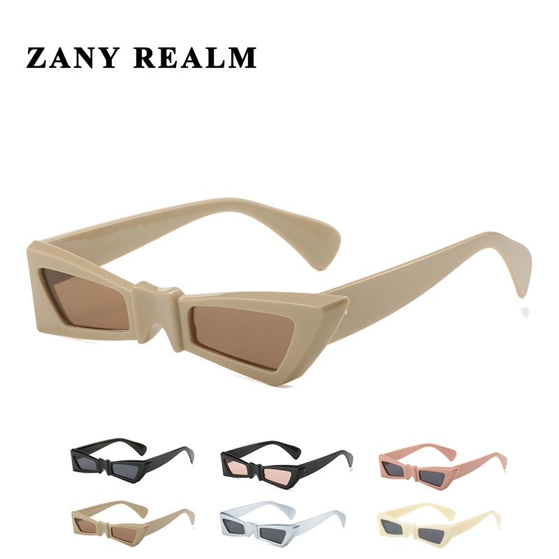 Nueva moda oscuro nicho arco gafas de sol pequeño marco dulce fresco divertido y2g caliente chica gafas de sol fabricante 5029