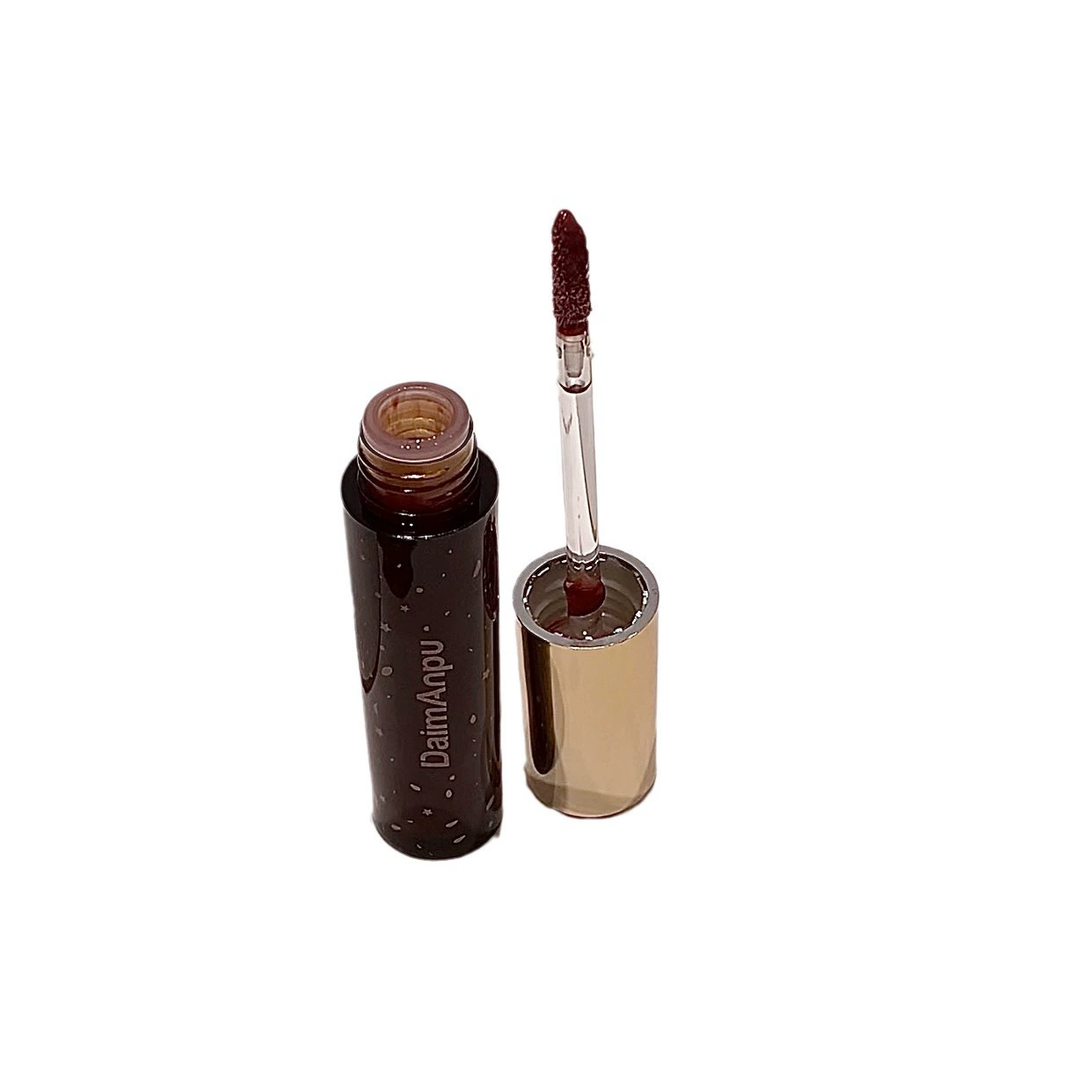 Transparent lip gloss, lipstick, mirror effect