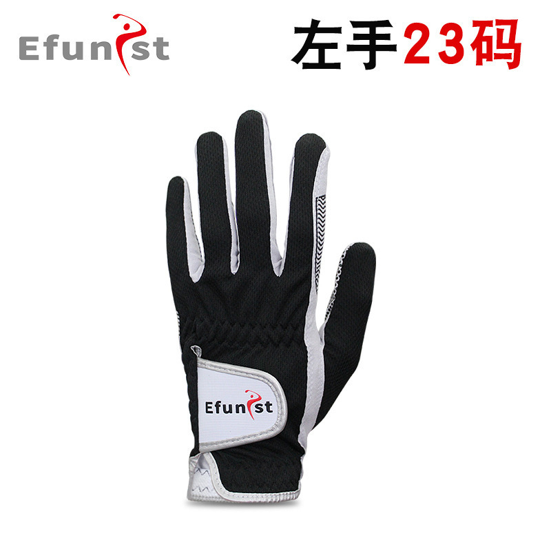 Efunist ゴルフ グローブ メンズ 伸縮性 通気性 メッシュ 耐摩耗性 滑り止め 粒子 片手 サマー スポーツ|undefined