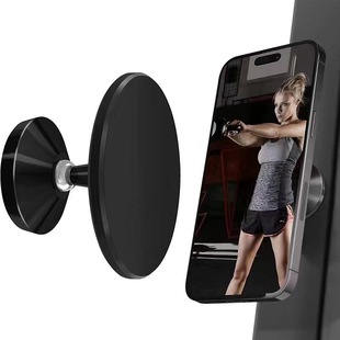 Aluminum Alloy magsafe double magnetic gym dynamic bicycle treadmill lazy bracket car phone holder