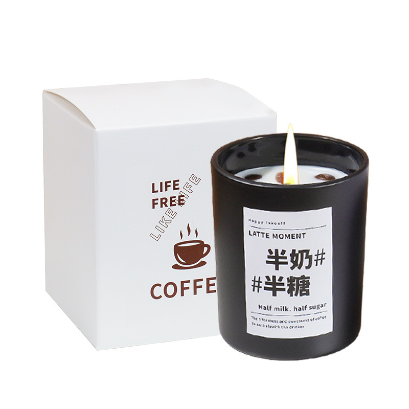 国境を越えたコーヒーの香りのアロマキャンドル、大豆ワックスの誕生日プレゼント、雰囲気のあるギフト、アロマキャンドル|undefined