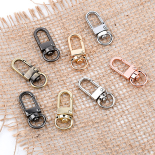 Casual High-Quality Metal 3-Point Door Buckle Personalized Keychain High-Quality Zinc Alloy Jewelry Hook Buckle Mobile Phone Accessories Wholesale