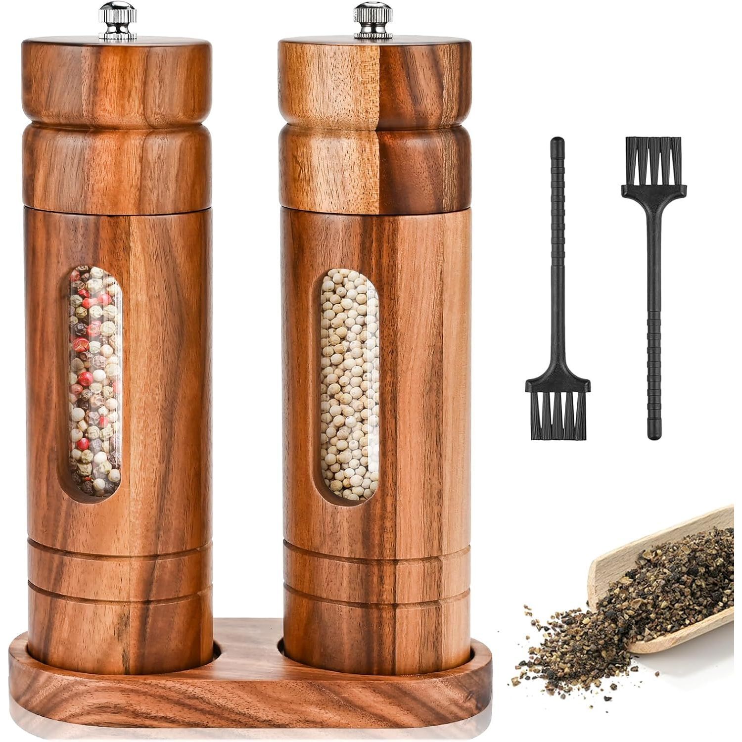 Nuevo molino de pimienta doméstico molino de pimienta negra cerámica molino de pimienta manual botella de condimento multipropósito herramientas de cocina