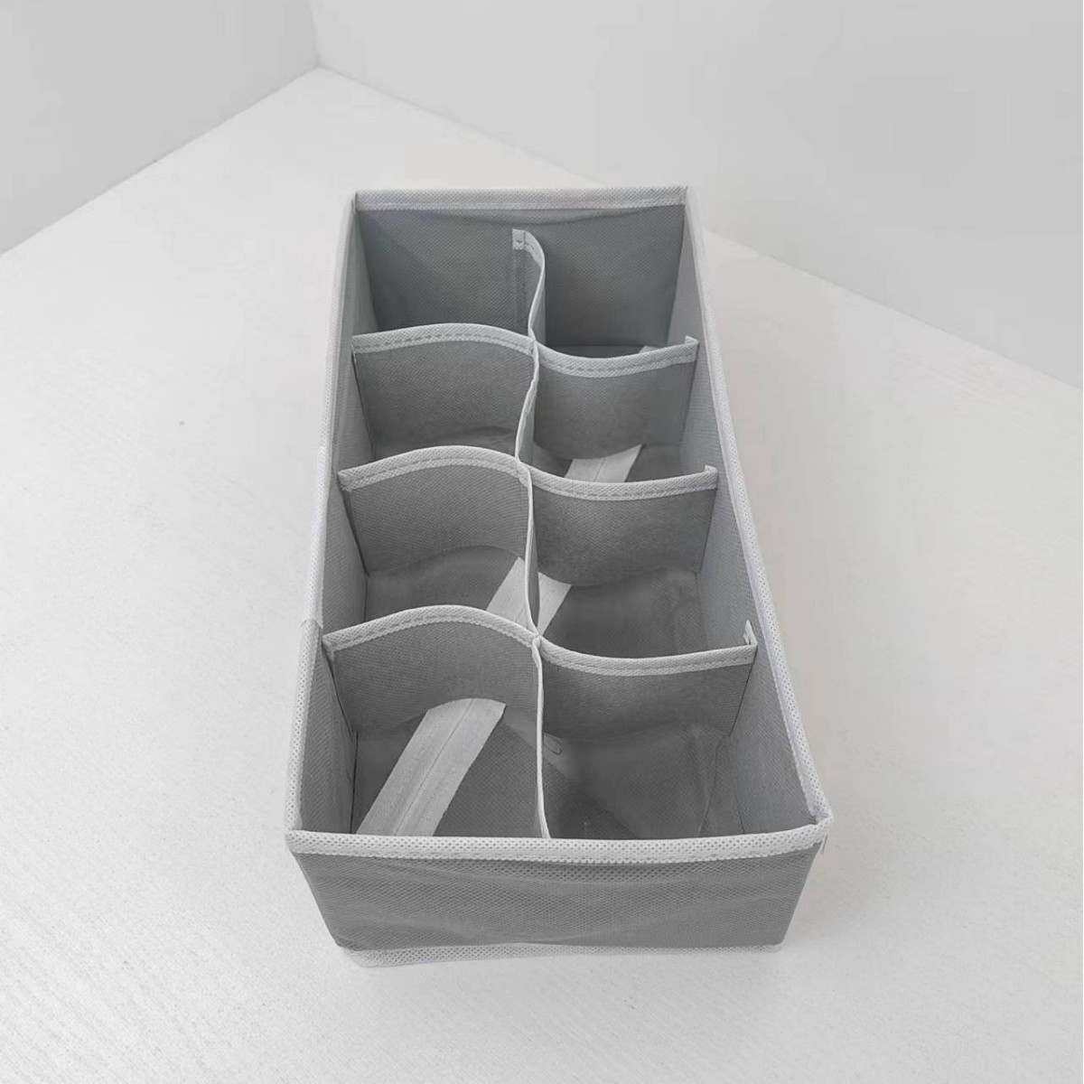 Caja de almacenamiento de ropa interior de malla plegable calcetines sujetador ropa interior cajón caja de almacenamiento separada conjunto de cuatro piezas