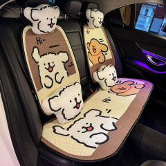 車のクッション四季通用シートクッション夏涼しいクッションシートカバー通気換気シートカバーアイスレディース高級感