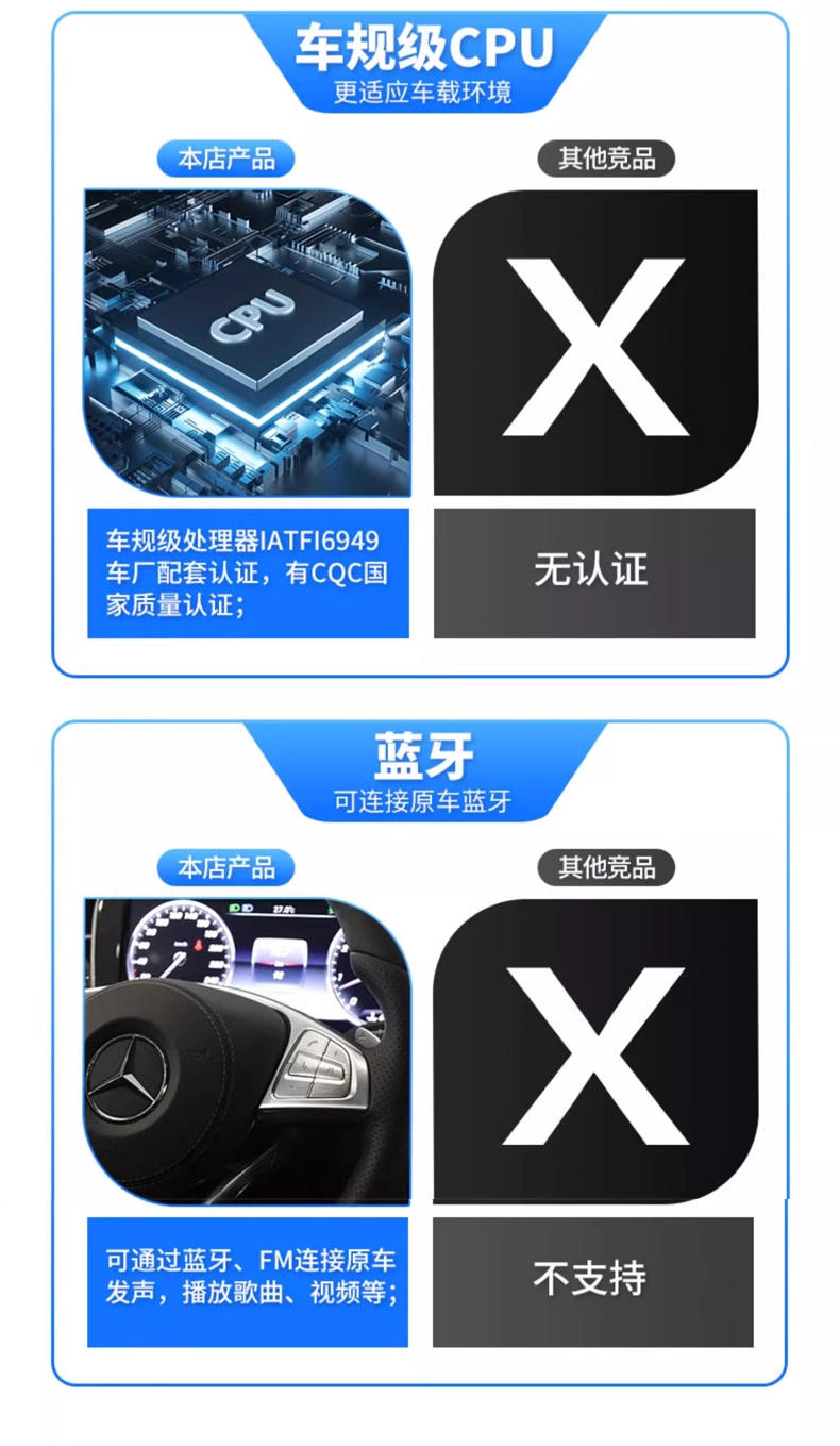 Suitable for Mercedes-Benz E-Class C- Class S-Class GL car rear entertainment system Tongboma Land Rover Audi pillow display