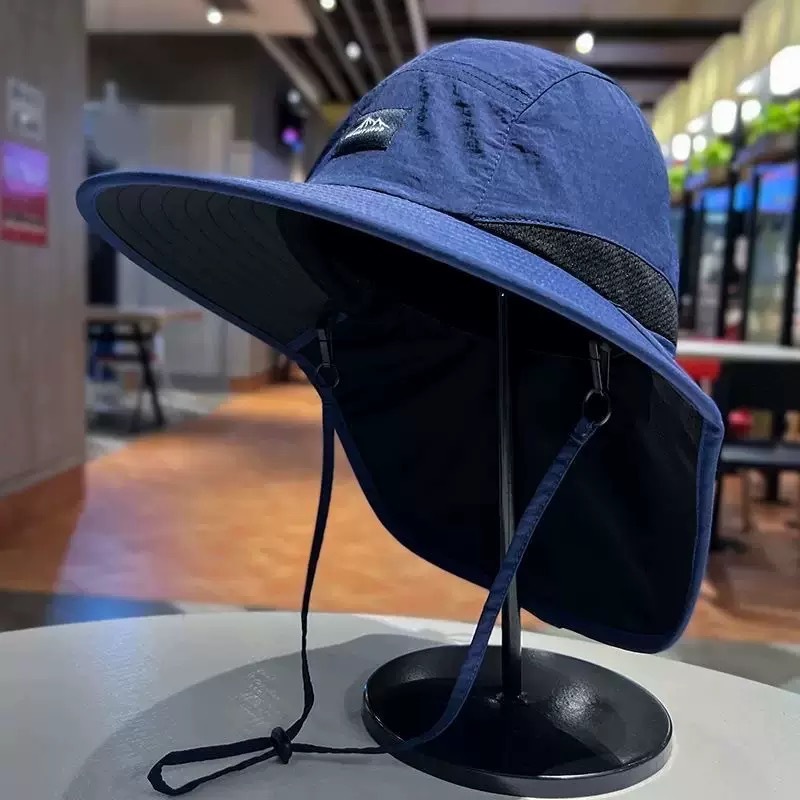 人気のアウトドアレトロフィッシャーマンハット、夏のハイキング、釣り、日焼け止めサンハット、登山、ウエスタンサンシェードカウボーイハット|undefined