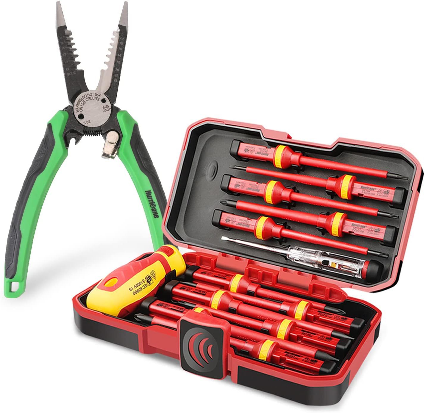 HURRICANE Electrician Tools Set - 13 Piece 1000v Insulated E
