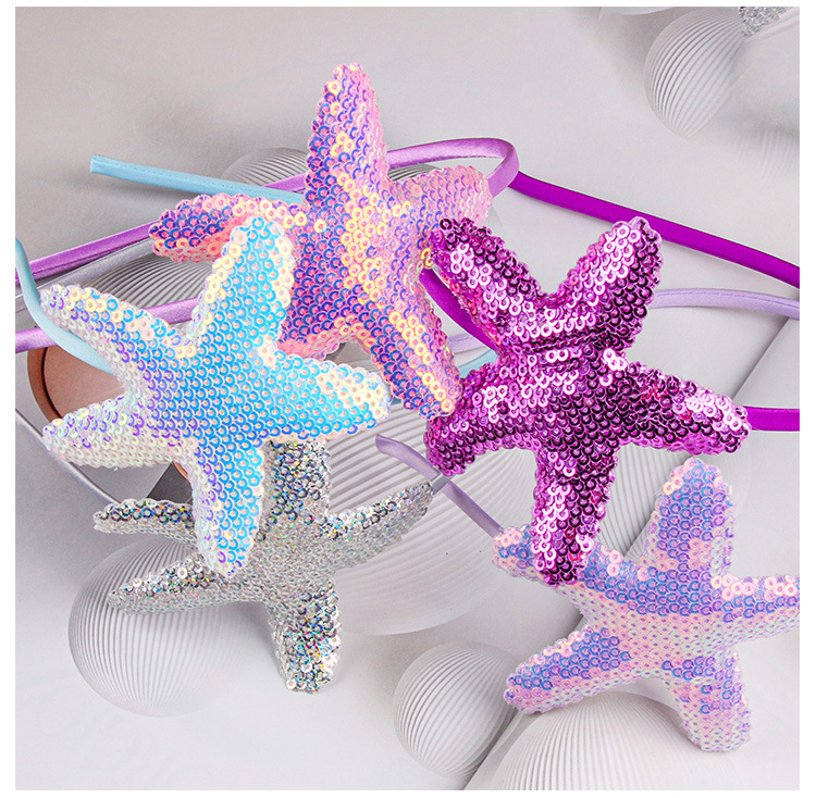 Cute Starfish Plastic Sequins Hair Band 1 Piece display picture 4