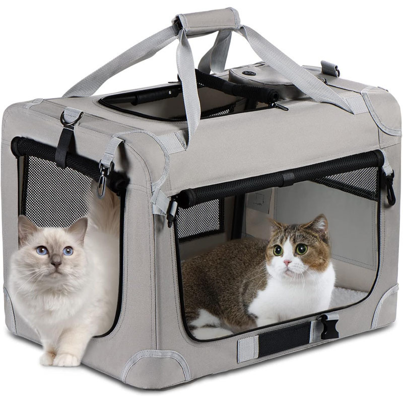 超大猫背袋适用于 2 只猫,便携式软面大型宠物背袋,适合旅行|undefined