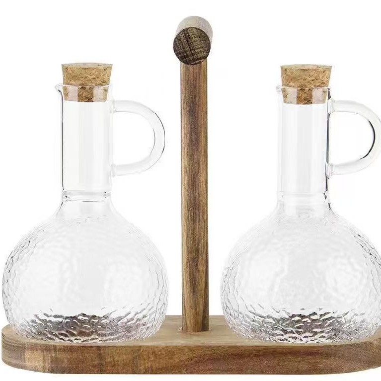 Recipiente para aceite de borosilicato de alta resistencia, botella de vidrio resistente al calor para almacenar aceite, recipiente para aceite comestible, botella para salsa de soja, artículos de cocina, botella para condimentos.
