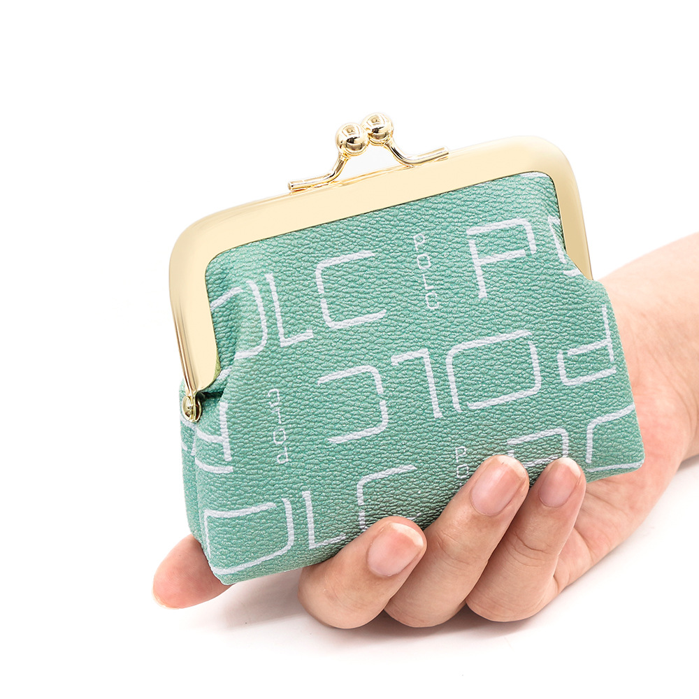 Bolsas de tarjetas de letras retro europeas y americanas bolsas de cambio impresión de gran capacidad de oro bolsas de auriculares bolsas de monedas bolsas de lápiz labial