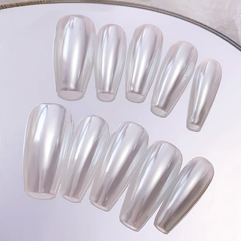 Nuevo Nail Art Sky Mirror Moonlight polvo Pearl White Moonlight Aurora delicado resalte de neón Rosa uñas espejo mágico polvo