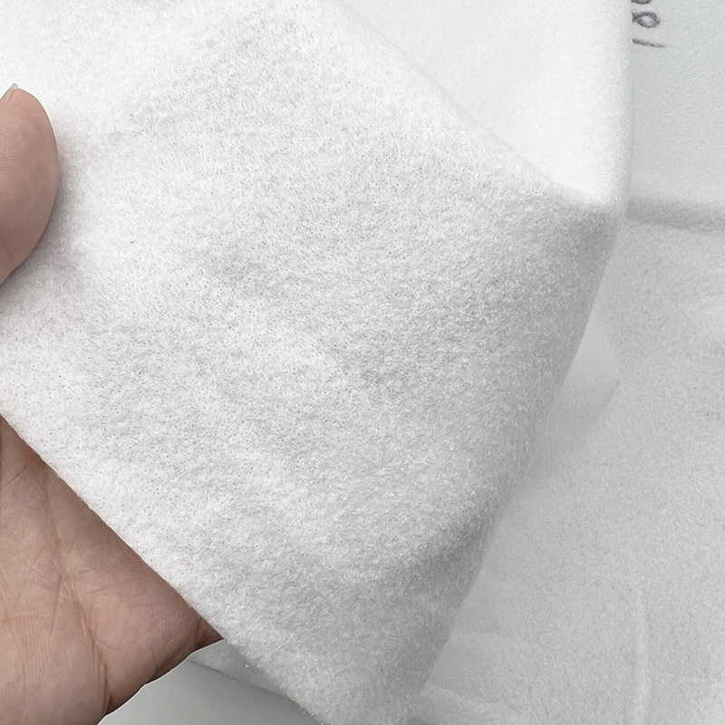 En stock venta al por mayor 60 ~ 180g algodón punzonado algodón placket manguito relleno algodón pecho algodón poliéster tela no tejida