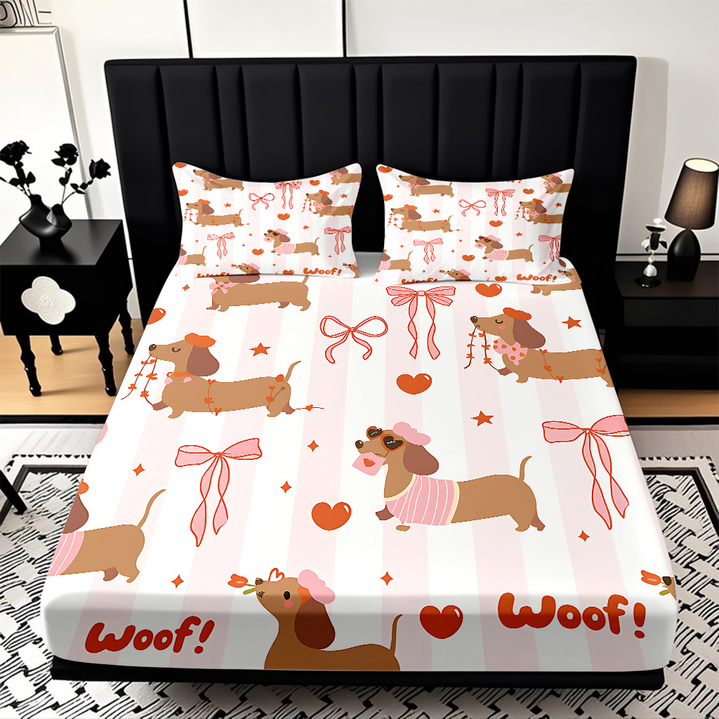 TEMU / JIT Transfronterizo para dibujos animados lindos cachorros cama de piel de cama de cama de cama de cama para diseñar