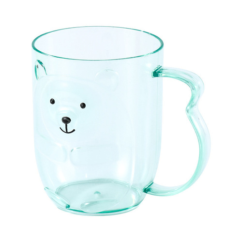 Creative User Small Bear Toothbrush Cup Acrylic Transparent Simple Style Children Student Couple Toothbrush Wash Basin Wholesale