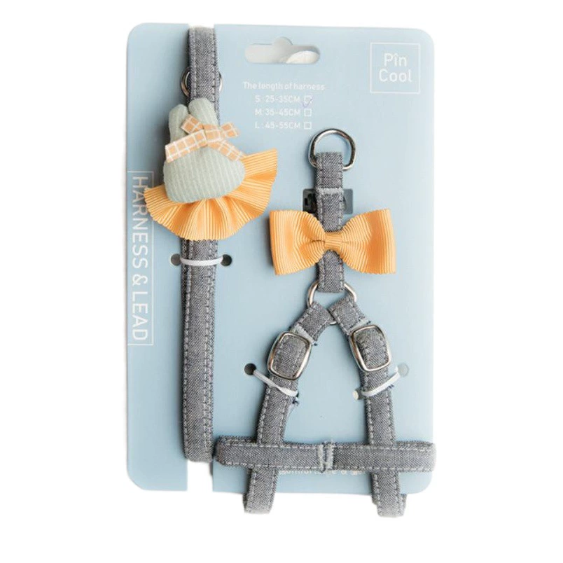 PINCOOL производитель ручной работы юбка из хлопка с кроликом, шлейка для кошек и собак, поводок для прогулок с собакой, предотвращающий потерю